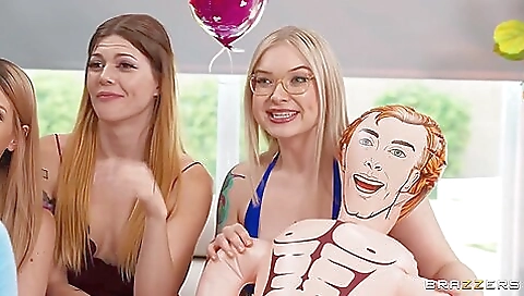 Sexy blonde gets a big load Sexy blonde gets a big load