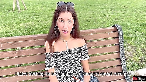 Cute teeny takes off