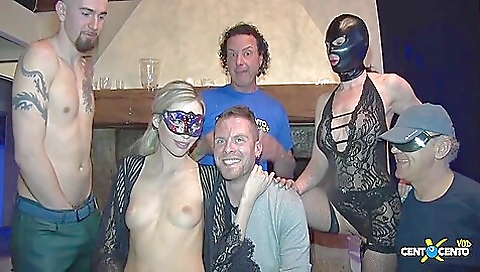 Sexy young blonde fucked by a throttle