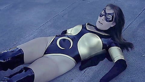 Smoking hot and feet in the bathroom