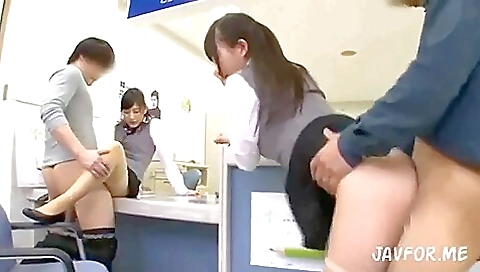 Milok feather hoses beefy asian nurses